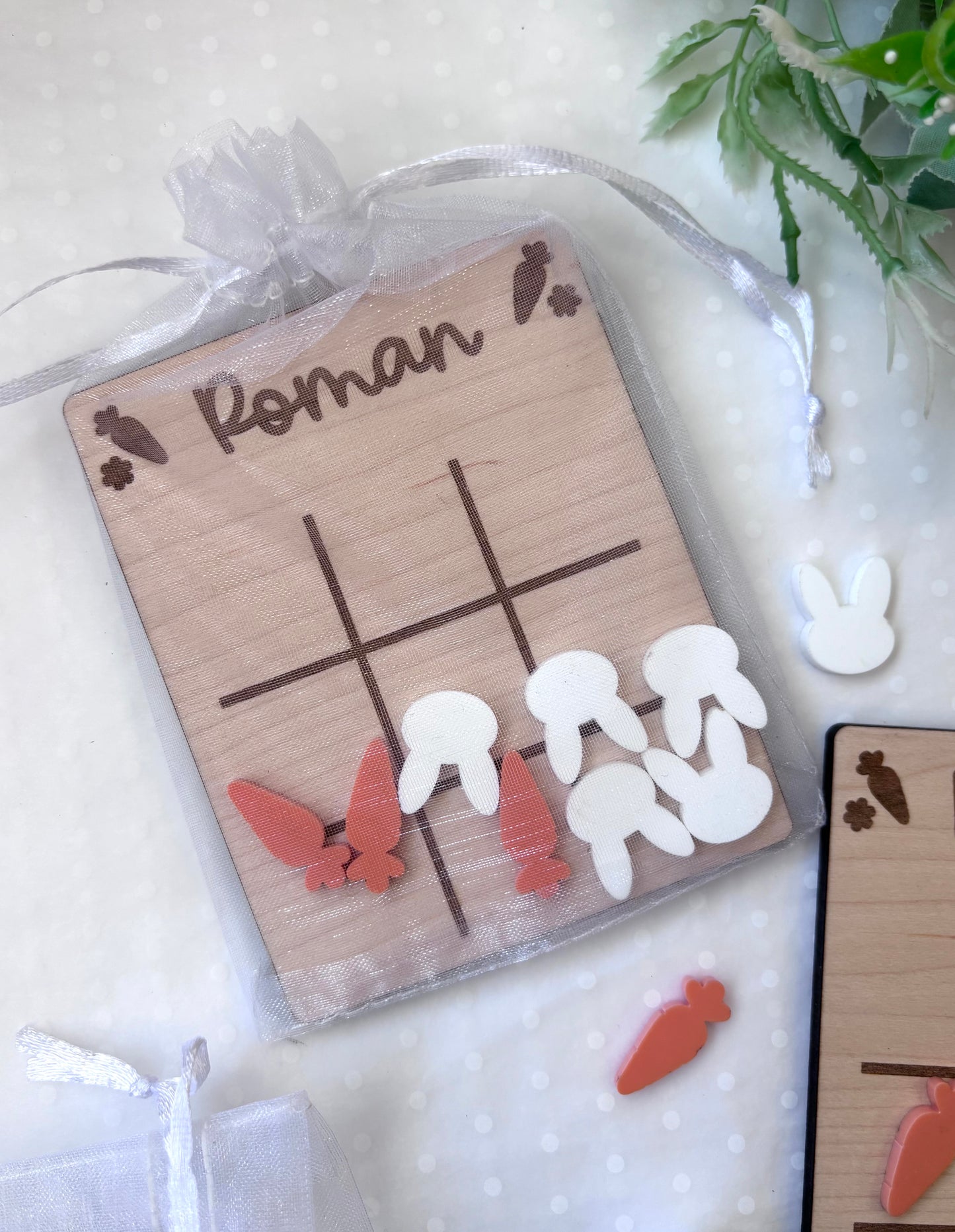 Personalised Easter Tic Tac Toe Mini Game