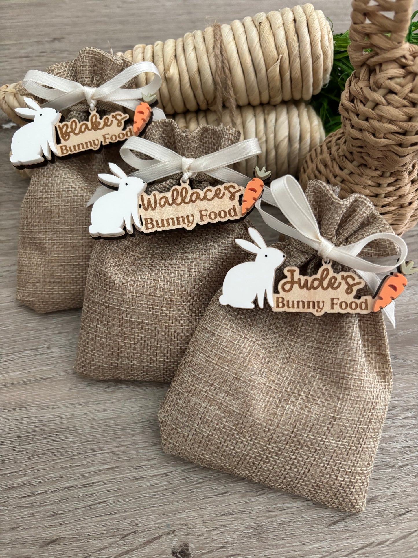 Personalised Easter Bunny Food Sack