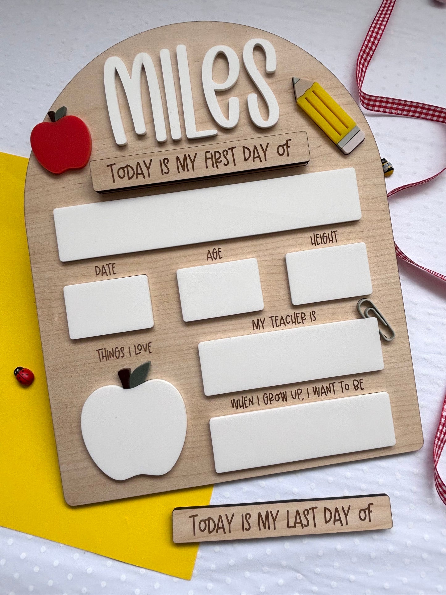 First Day of School Board - Apple