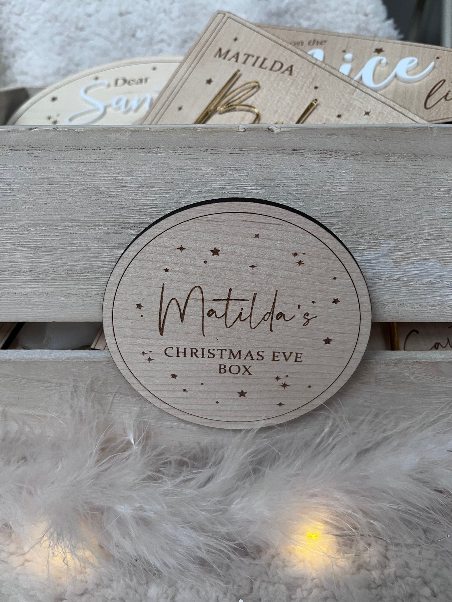 Personalised Christmas Eve Crate - Box Disc