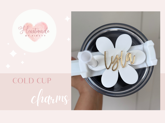 Personalised Cold Cup Charm - Daisy