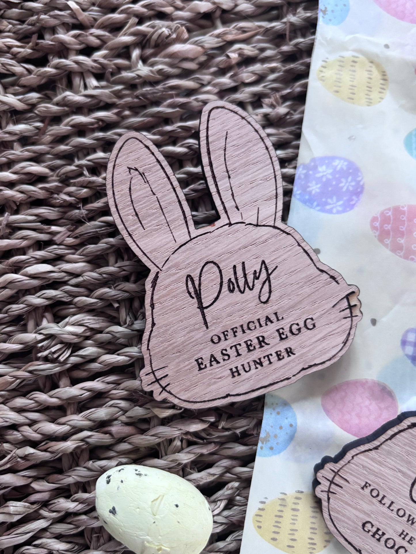 Personalised Easter Bunny Badges