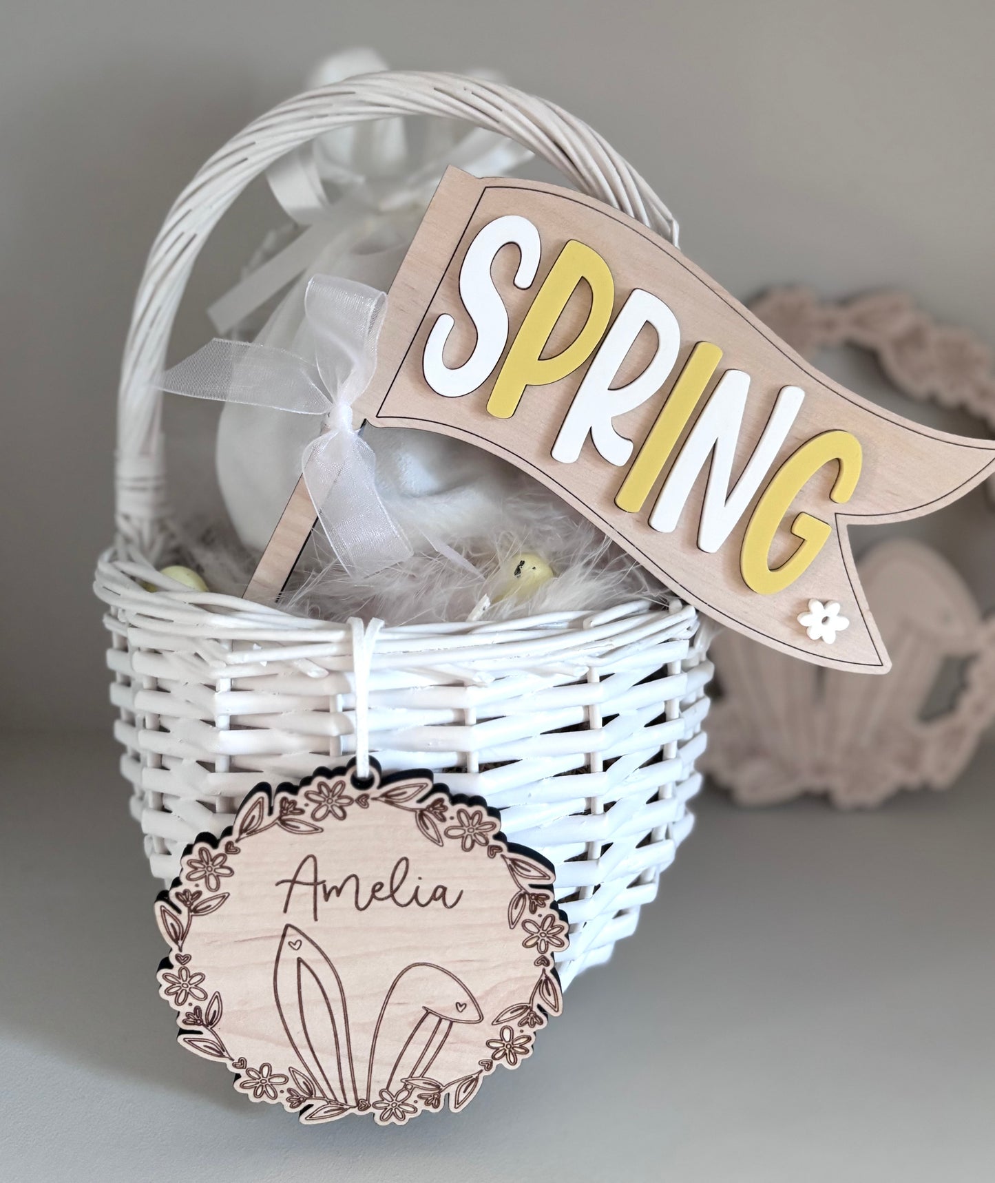 Spring Wooden Flag