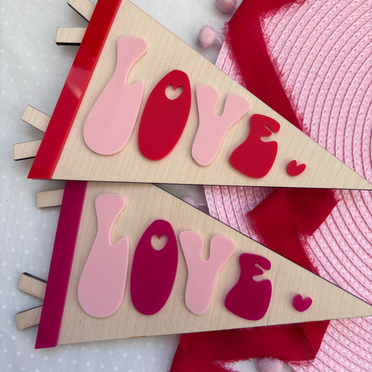 Valentines Love Pennant