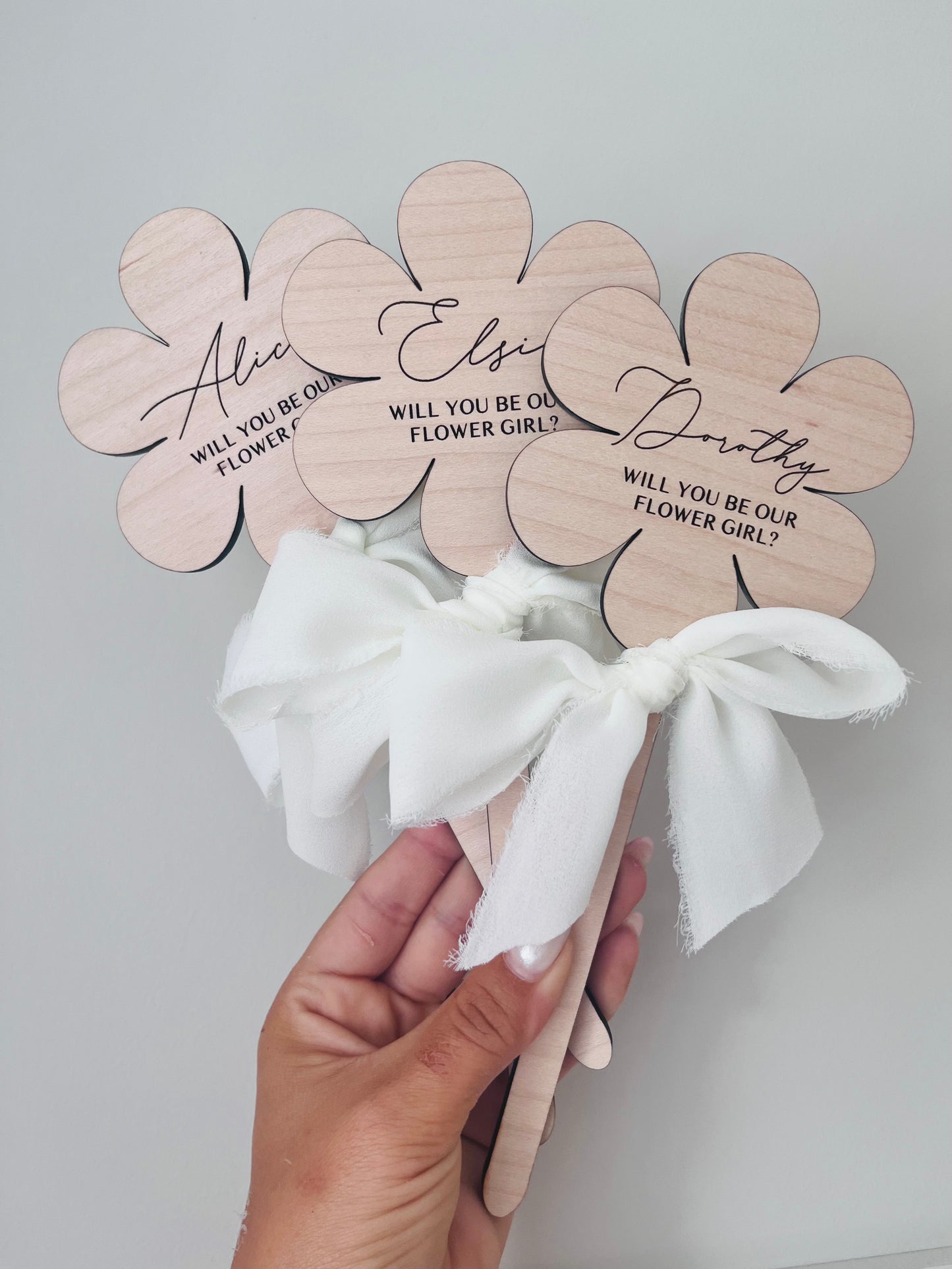 Personalised Bridesmaid or Flower Girl Proposal Wedding Wand