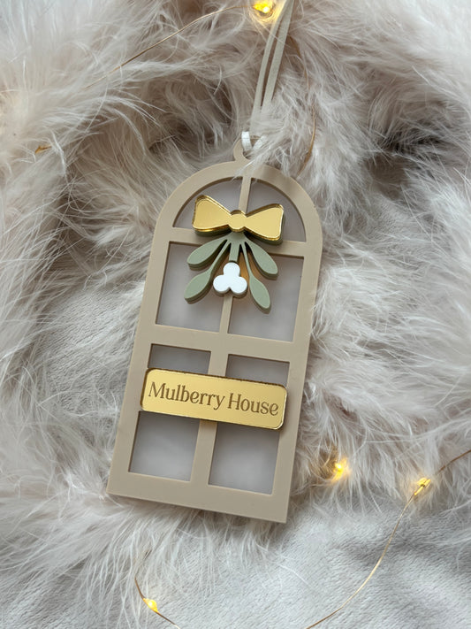 Christmas at Home Personalised Front Door Bauble