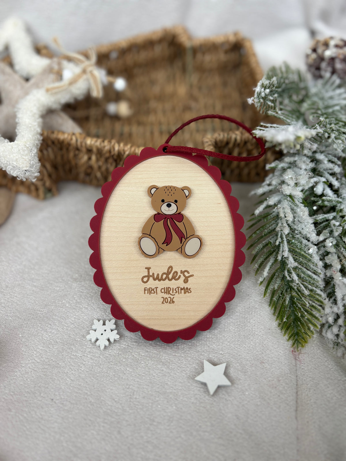 Baby’s First Christmas Teddy Bear Bauble