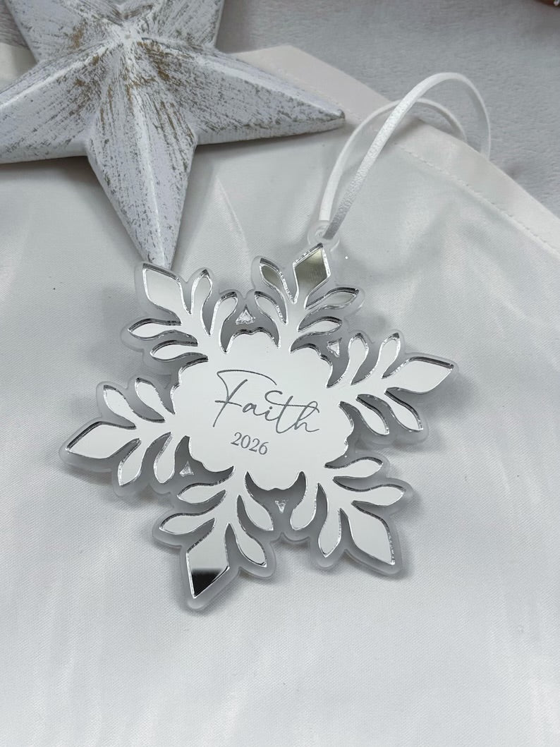 Snowflake Christmas Bauble