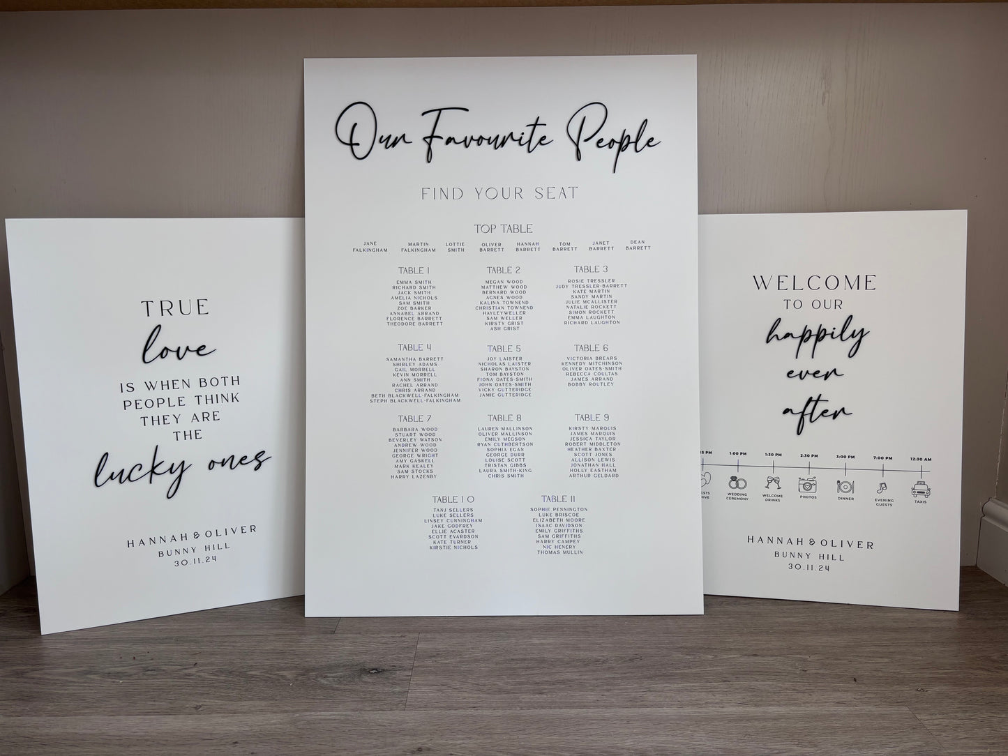 Monochrome Wedding Signage