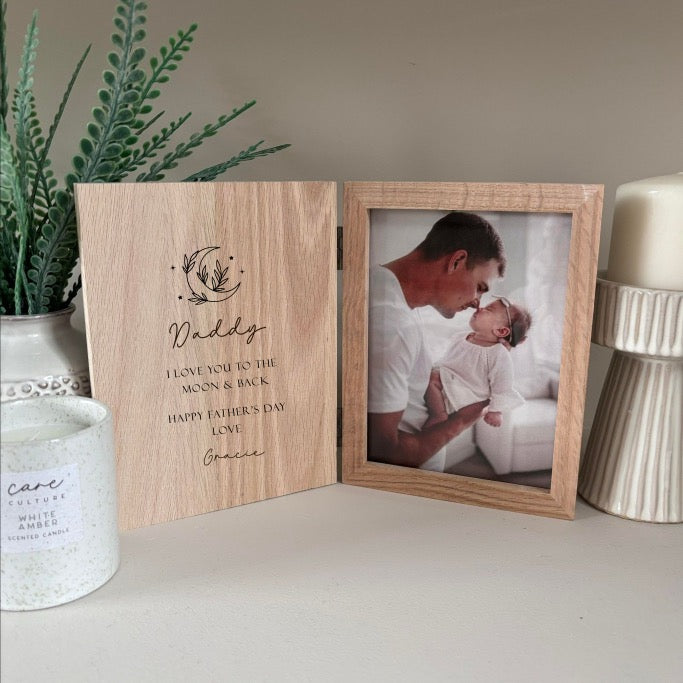 Personalised Father’s Day Frame - Moon