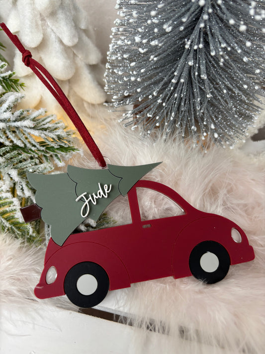 Driving home for Christmas Car Bauble