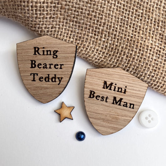 Personalised Page Boy Badge, Page boy Gift, Mini Best Man Badge