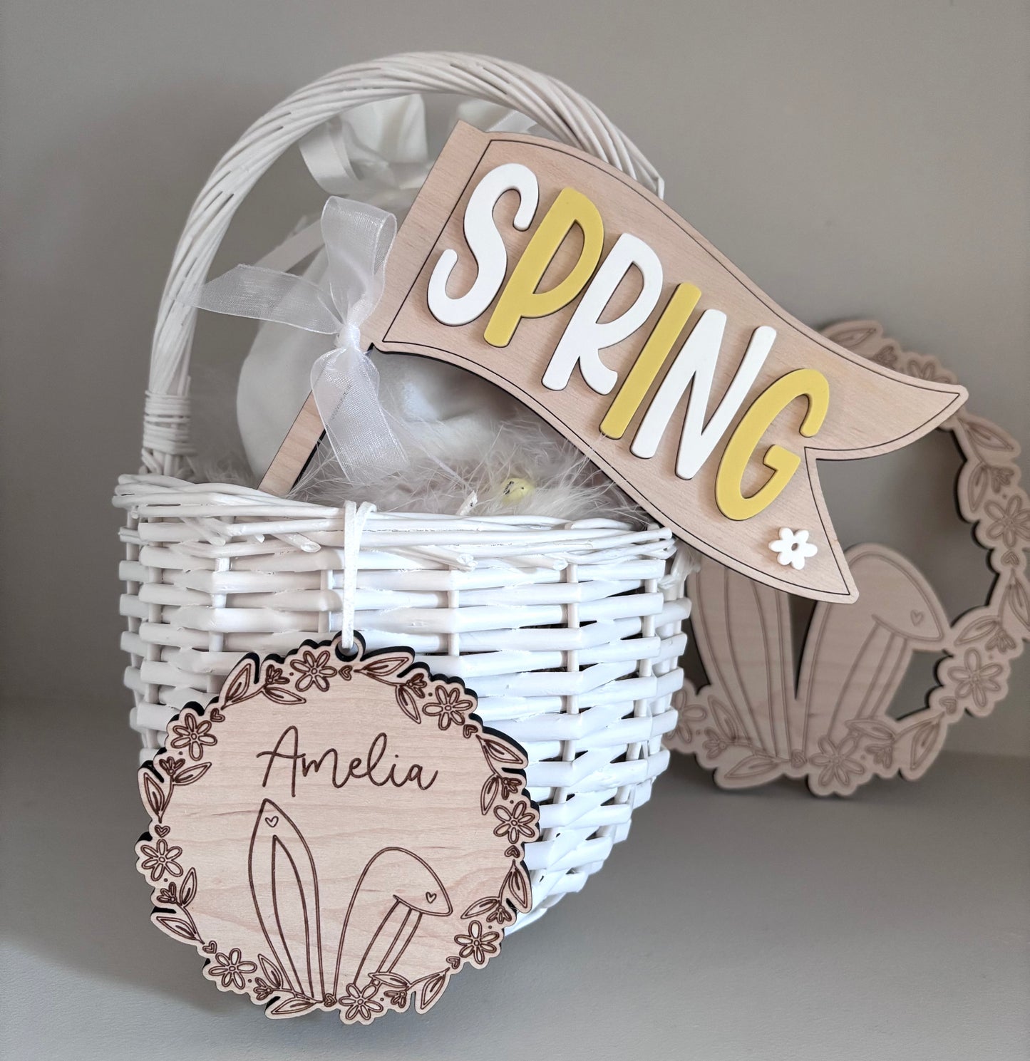 Spring Wooden Flag