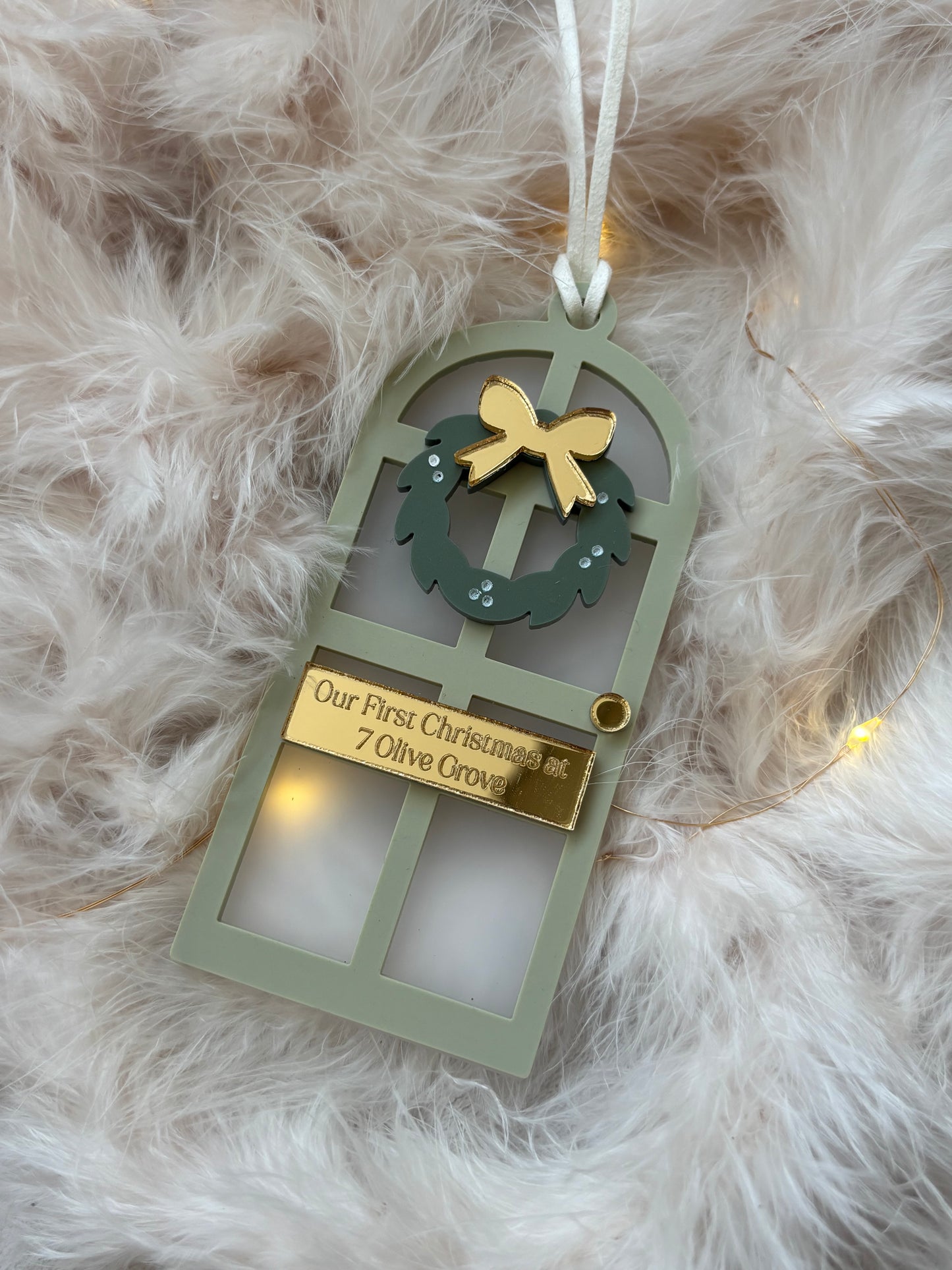Christmas at Home Personalised Front Door Bauble