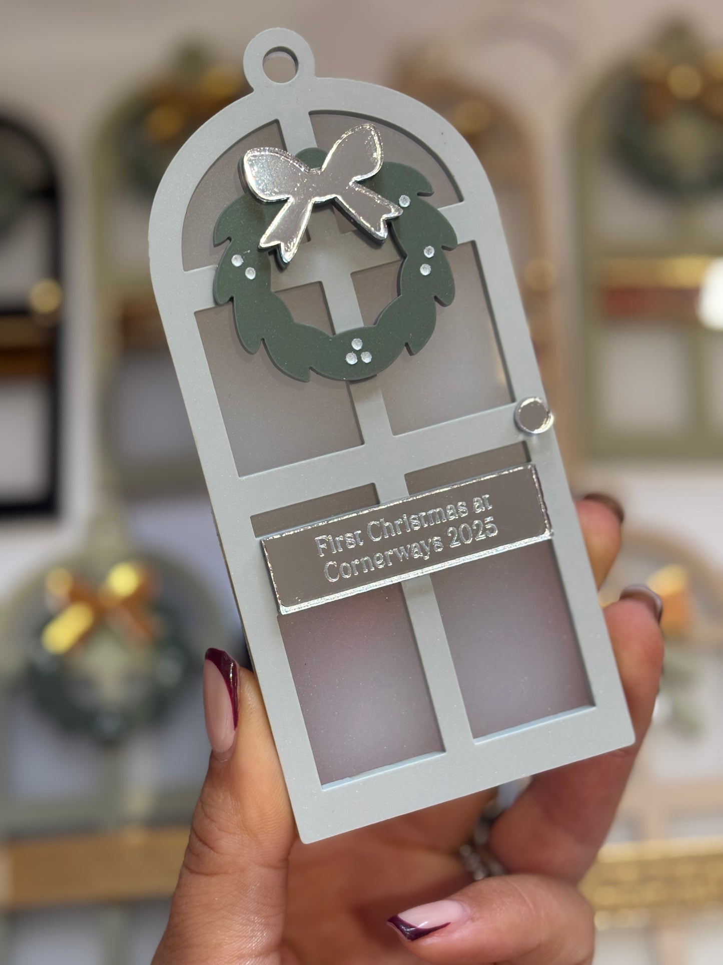 Christmas at Home Personalised Front Door Bauble