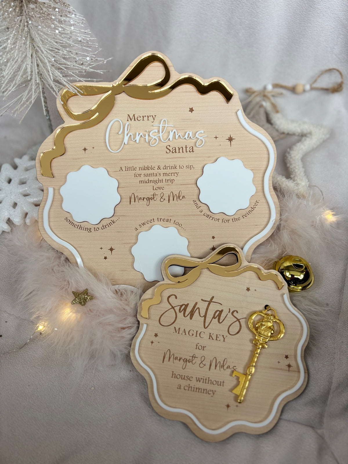 Santa’s Magic Key - Wavy Bow Board