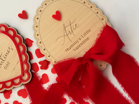 First Valentine’s Day Plaque