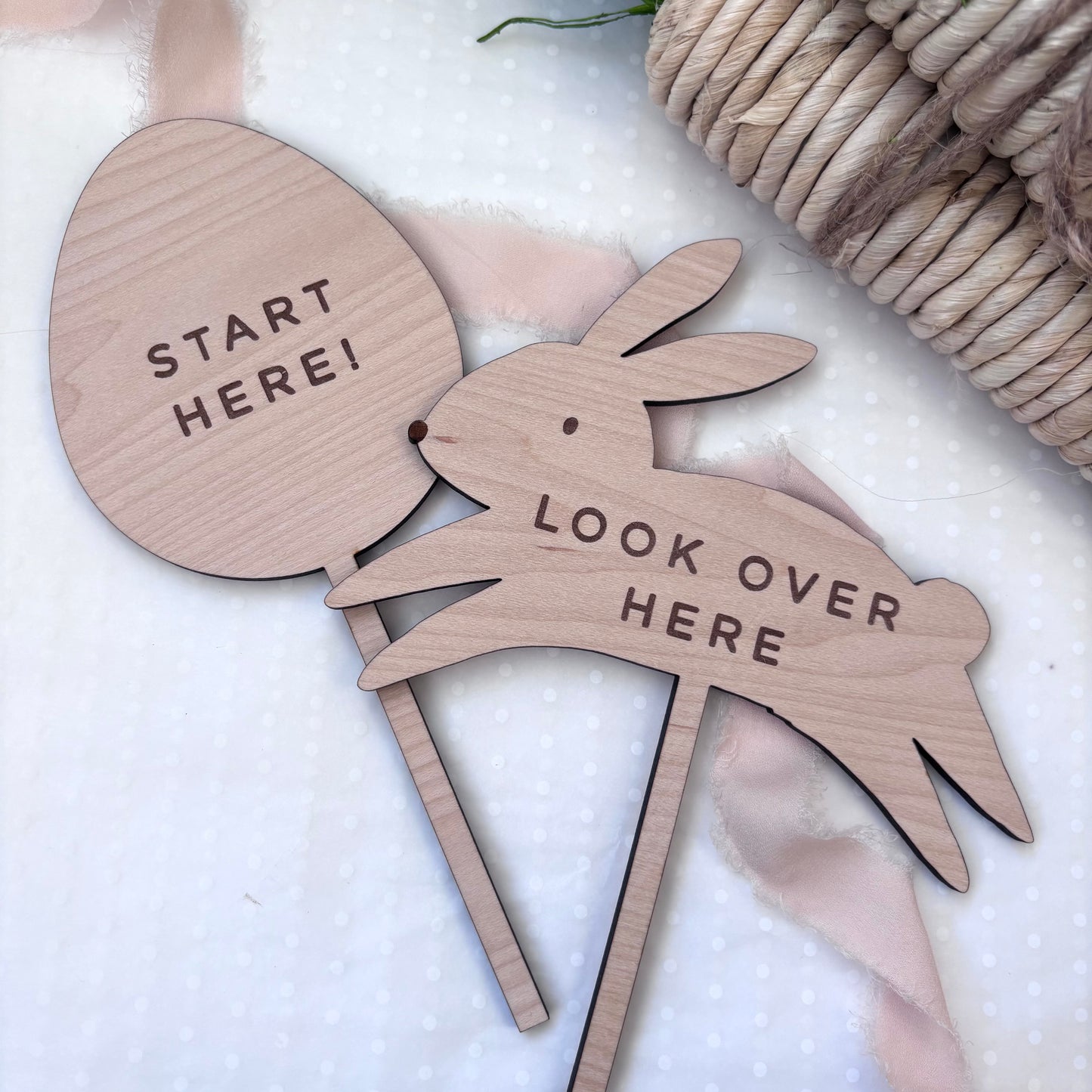 Easter Egg Hunt Sign Set of 4
