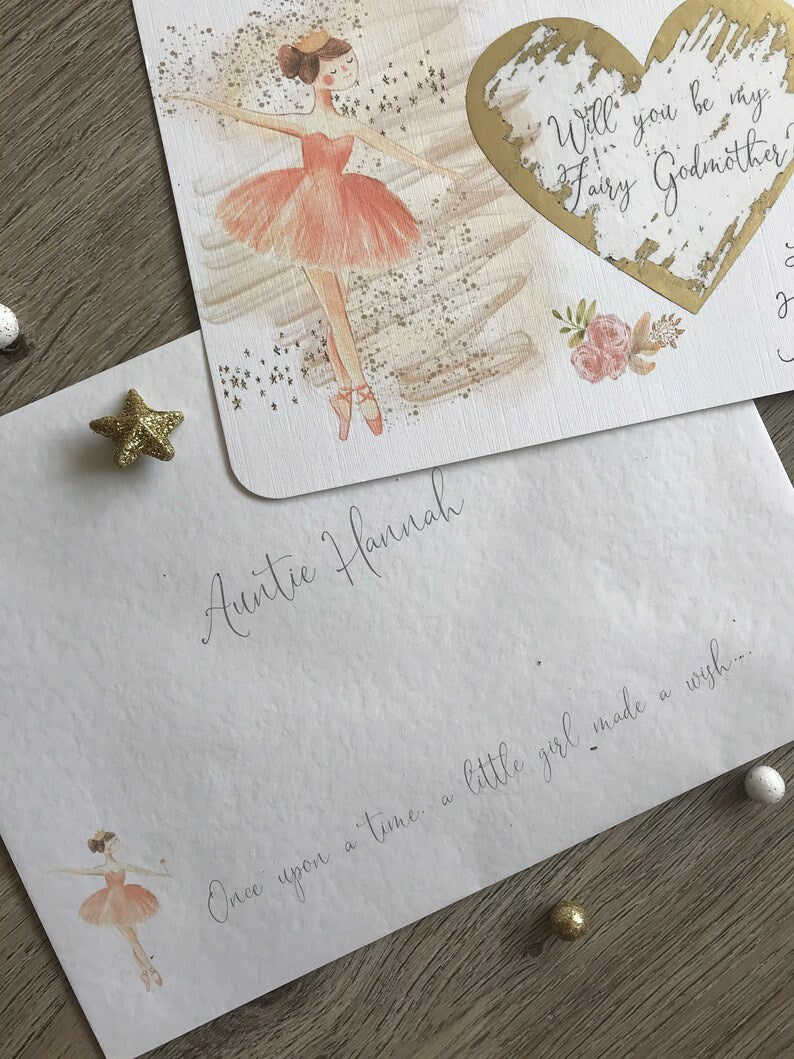 Personalised Fairy Godmother Proposal Scratchcard