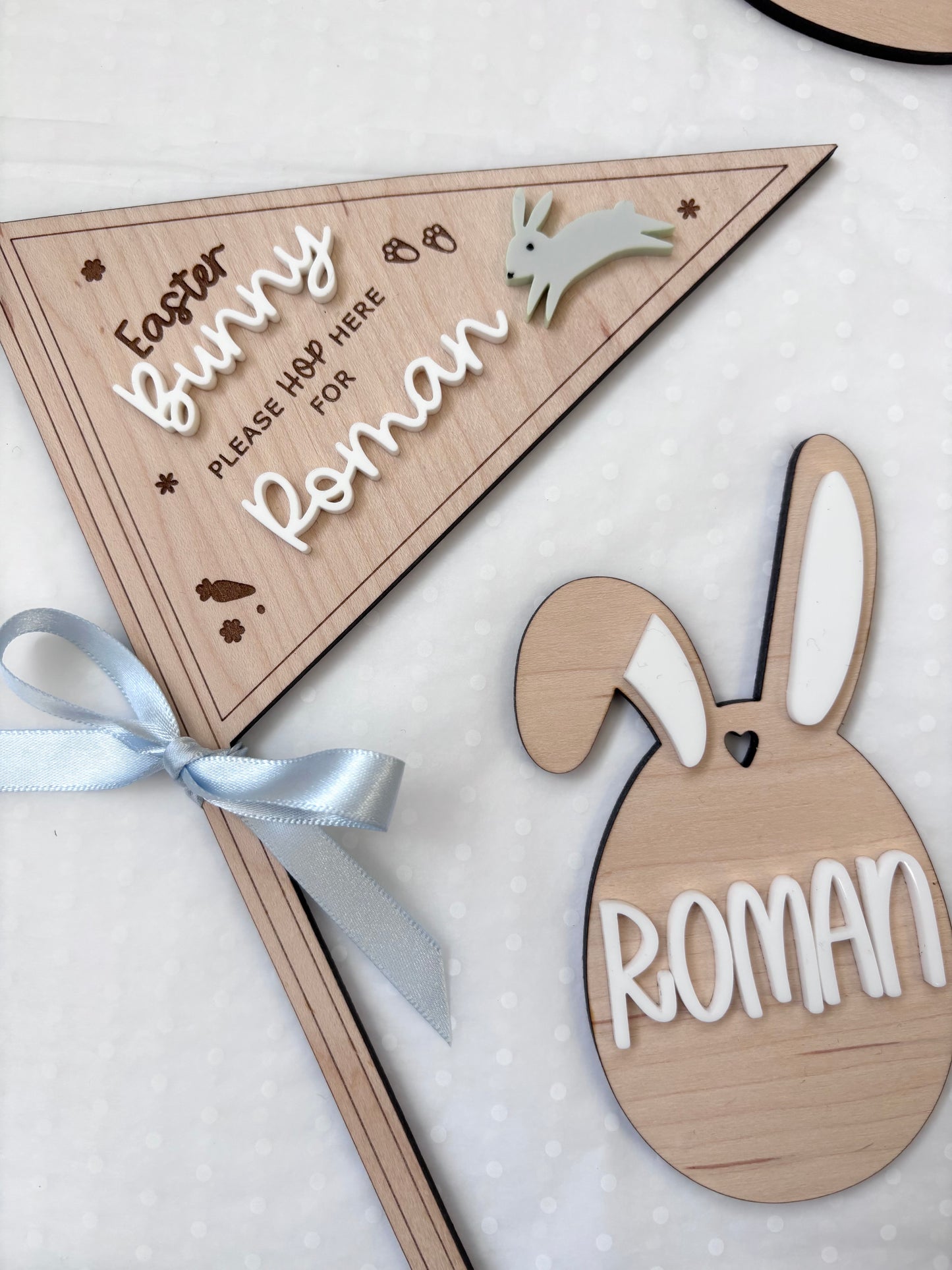 Easter Bunny Please Stop Here Mini Flag