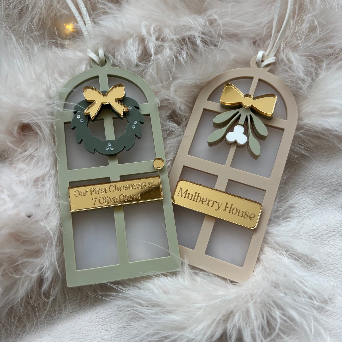 Christmas at Home Personalised Front Door Bauble
