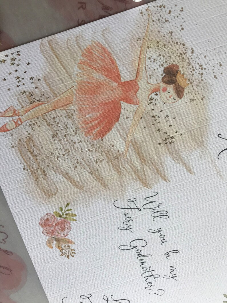Personalised Fairy Godmother Proposal Scratchcard