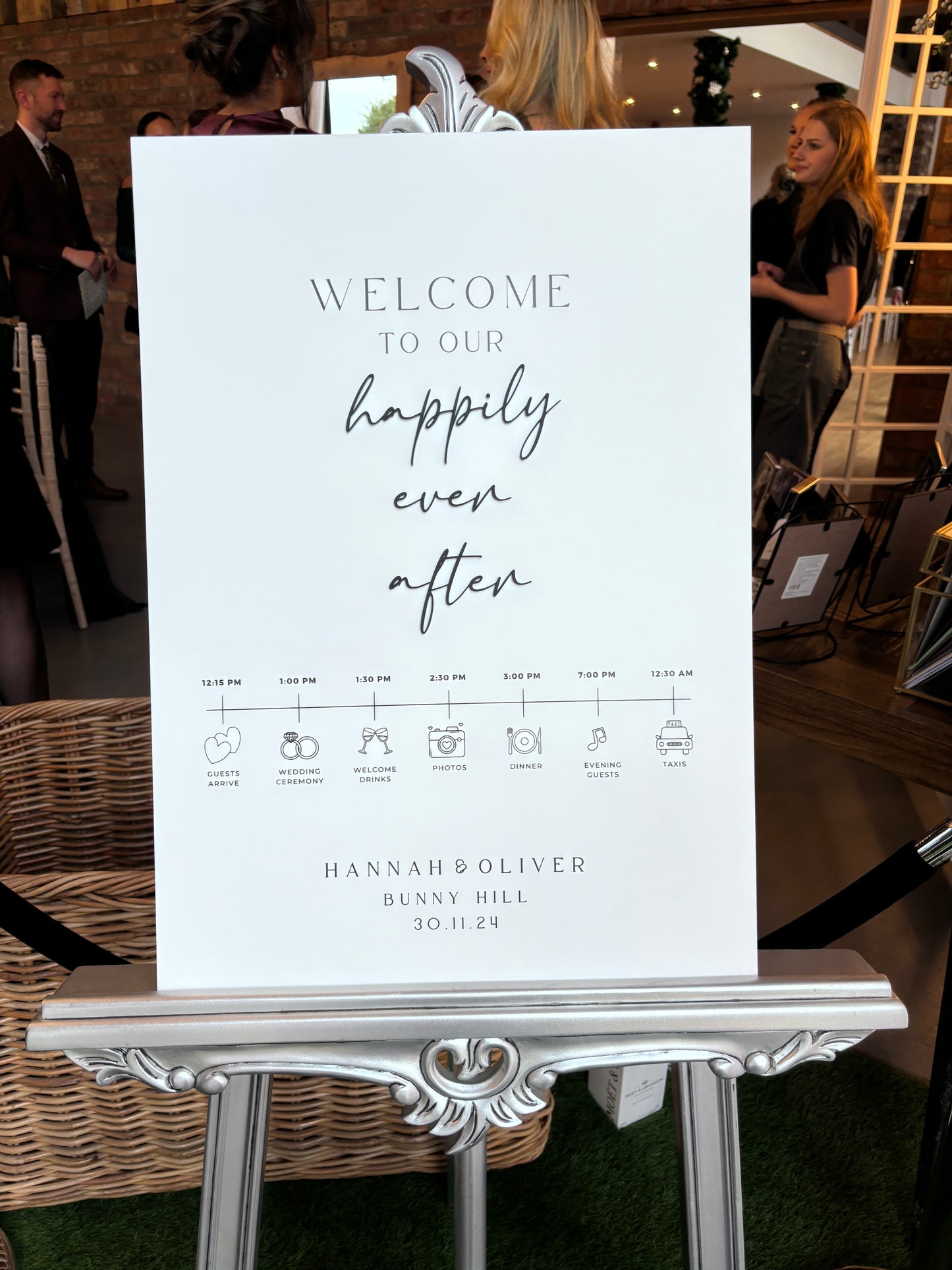 Monochrome Wedding Signage