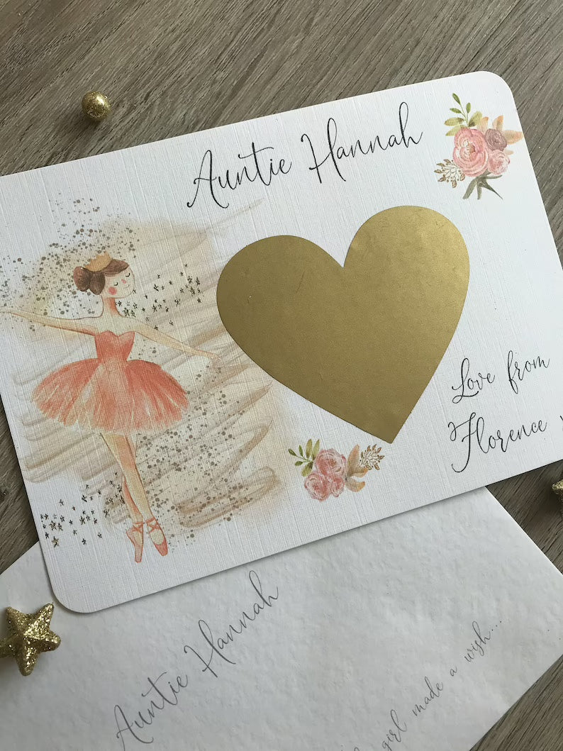 Personalised Fairy Godmother Proposal Scratchcard