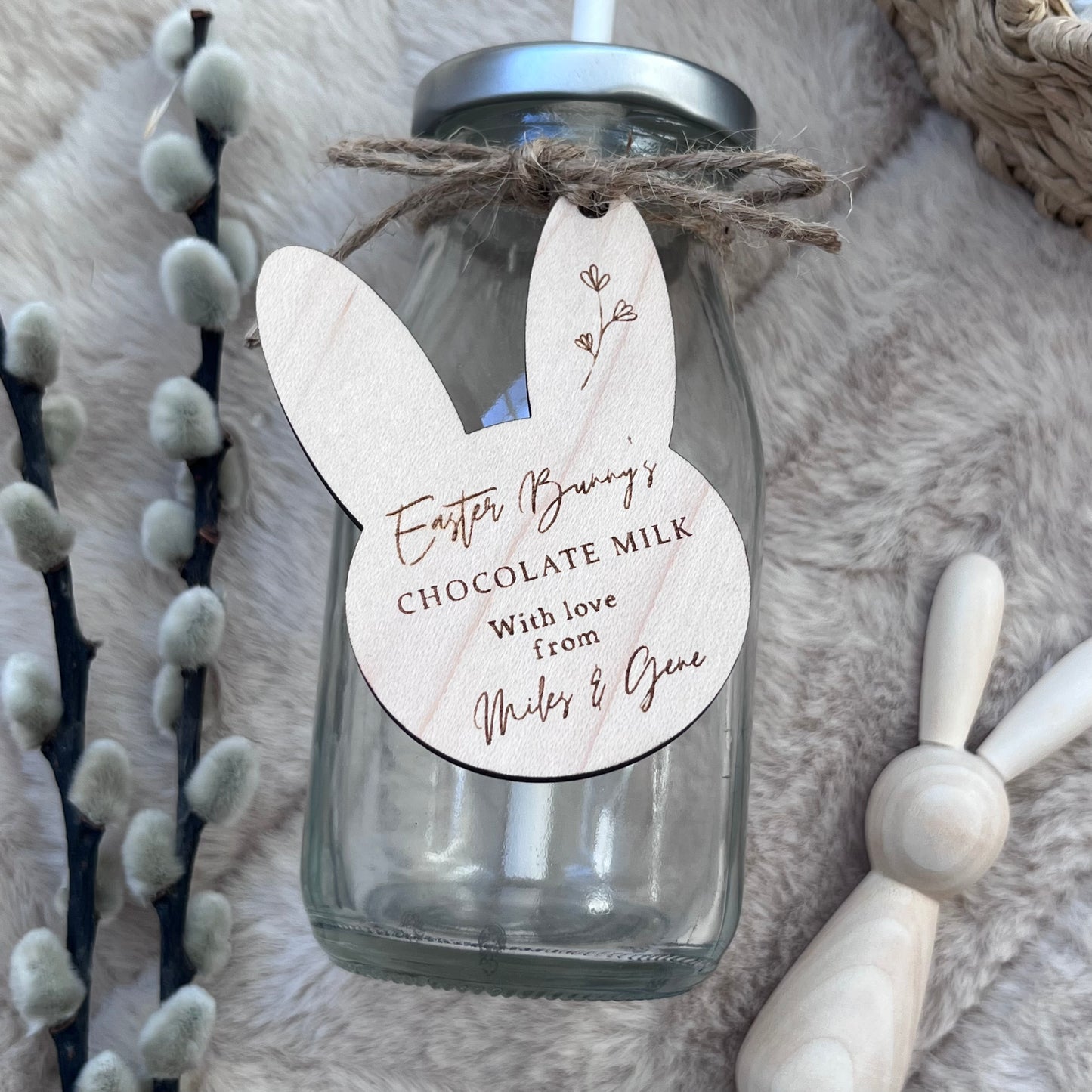Personalised Easter Bunny’s Milk Bottle