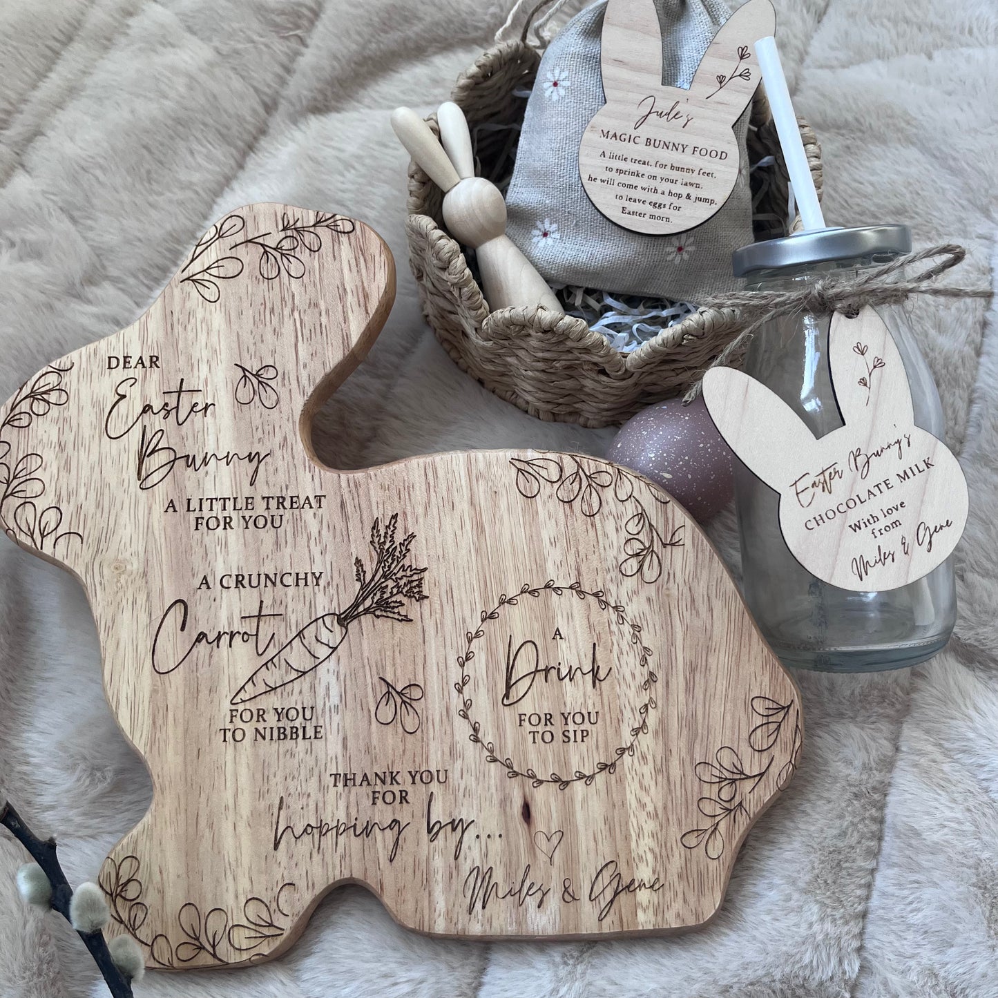 Personalised Easter Bunny’s Milk Bottle