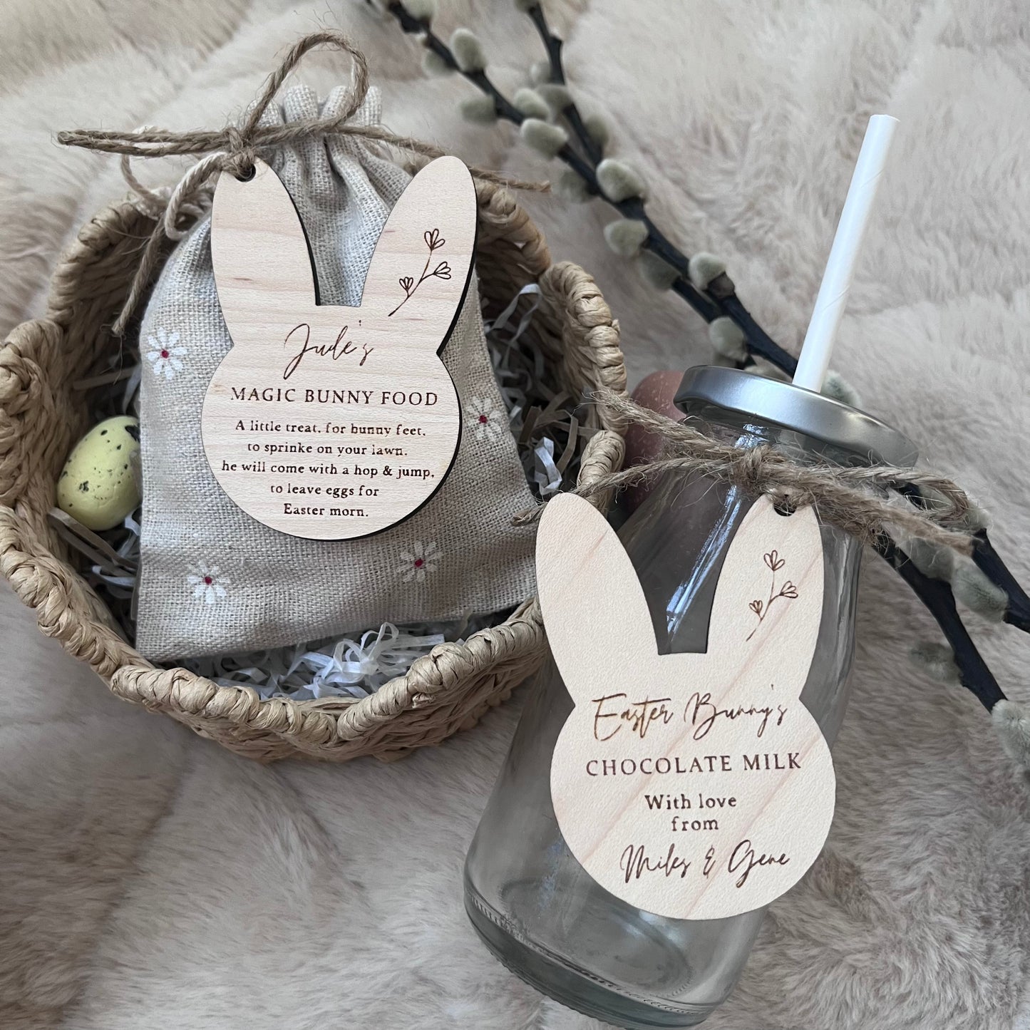 Personalised Easter Bunny’s Milk Bottle