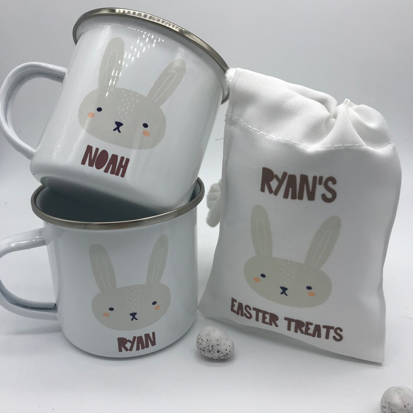 Personalised Easter Bunny Mug & Treat bag