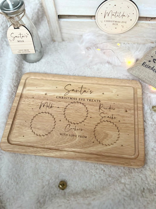 Personalised Christmas Eve Santa’s Treat Board