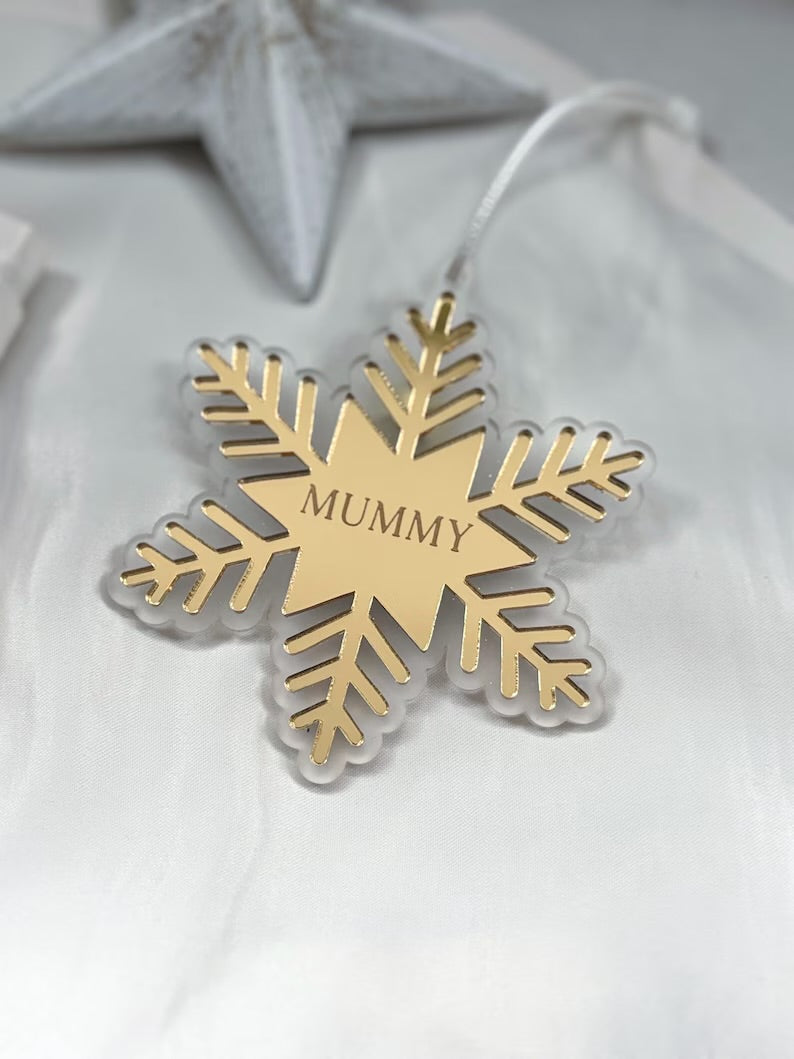 Snowflake Christmas Bauble