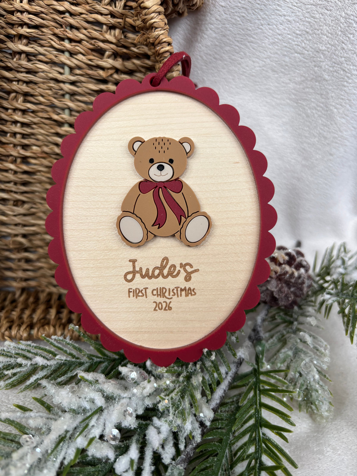 Baby’s First Christmas Teddy Bear Bauble