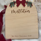 Mistletoes Footprint Plaque