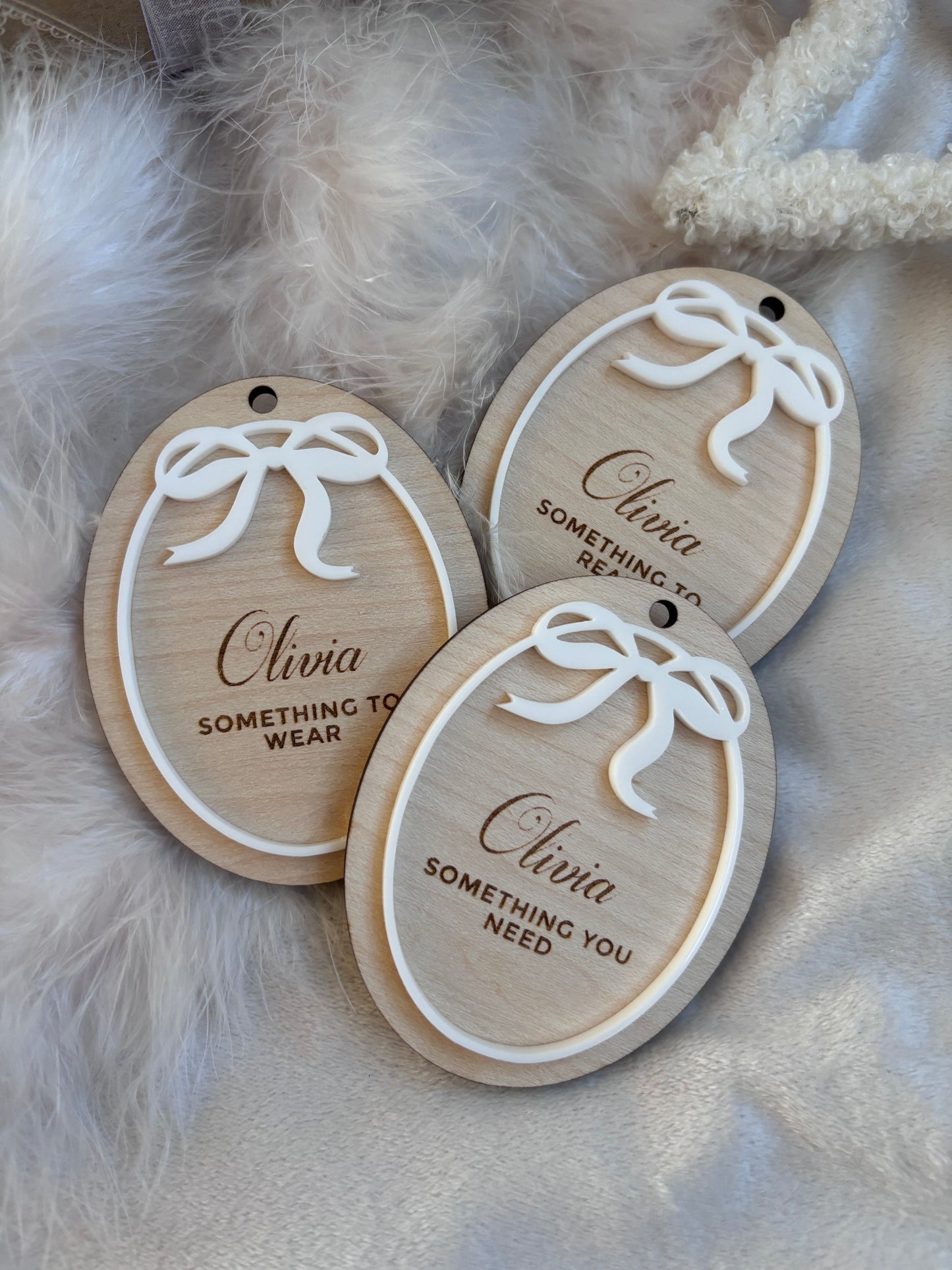 Mindful Gifting Wooden Tags - Bows