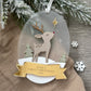 My First Christmas Personalised Rudolf Reindeer  Bauble: Baby’s 1st Christmas Tree Ornament