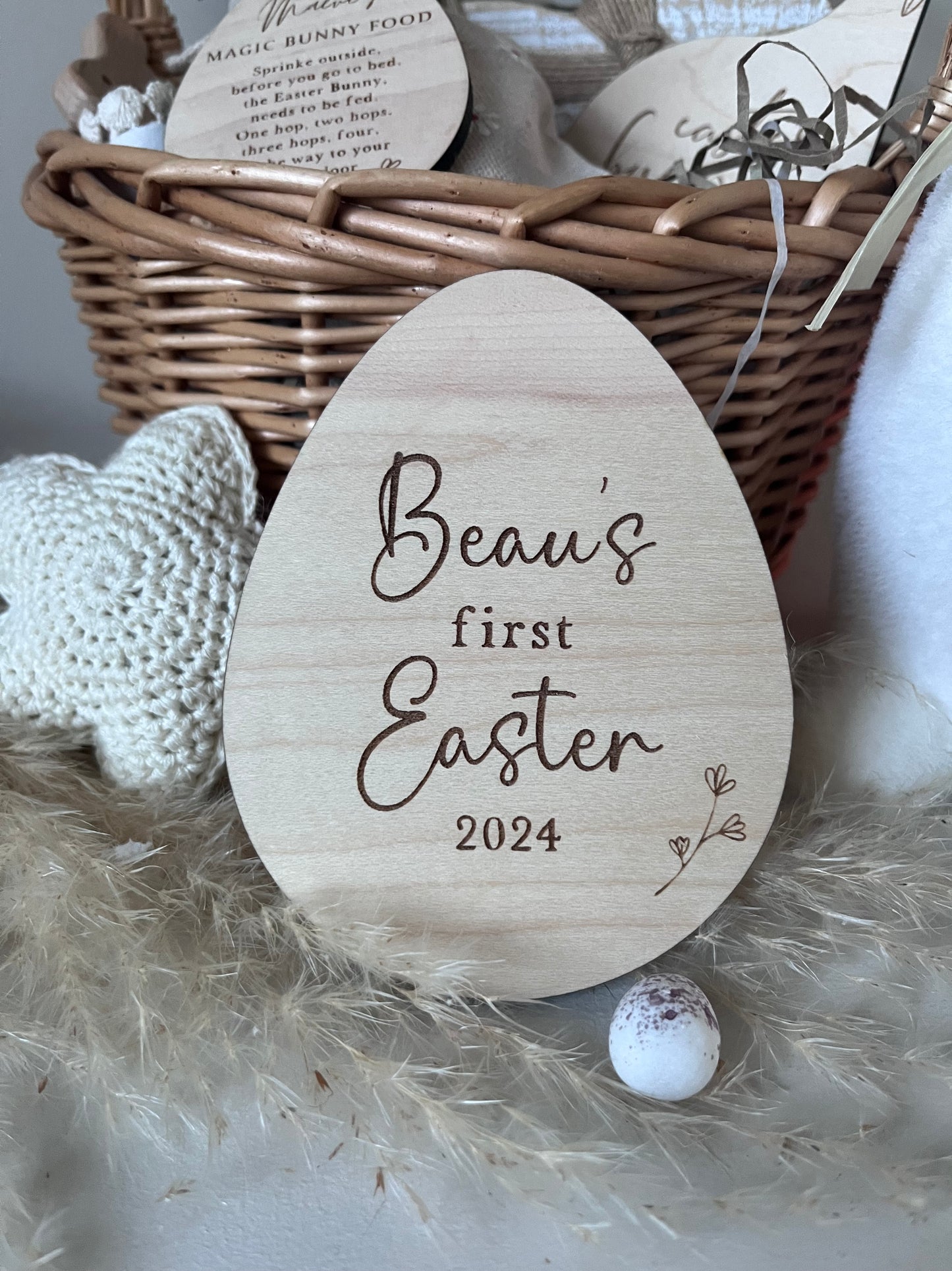 My First Easter Egg Personalised Keepsake Disc