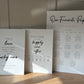 Monochrome Wedding Signage