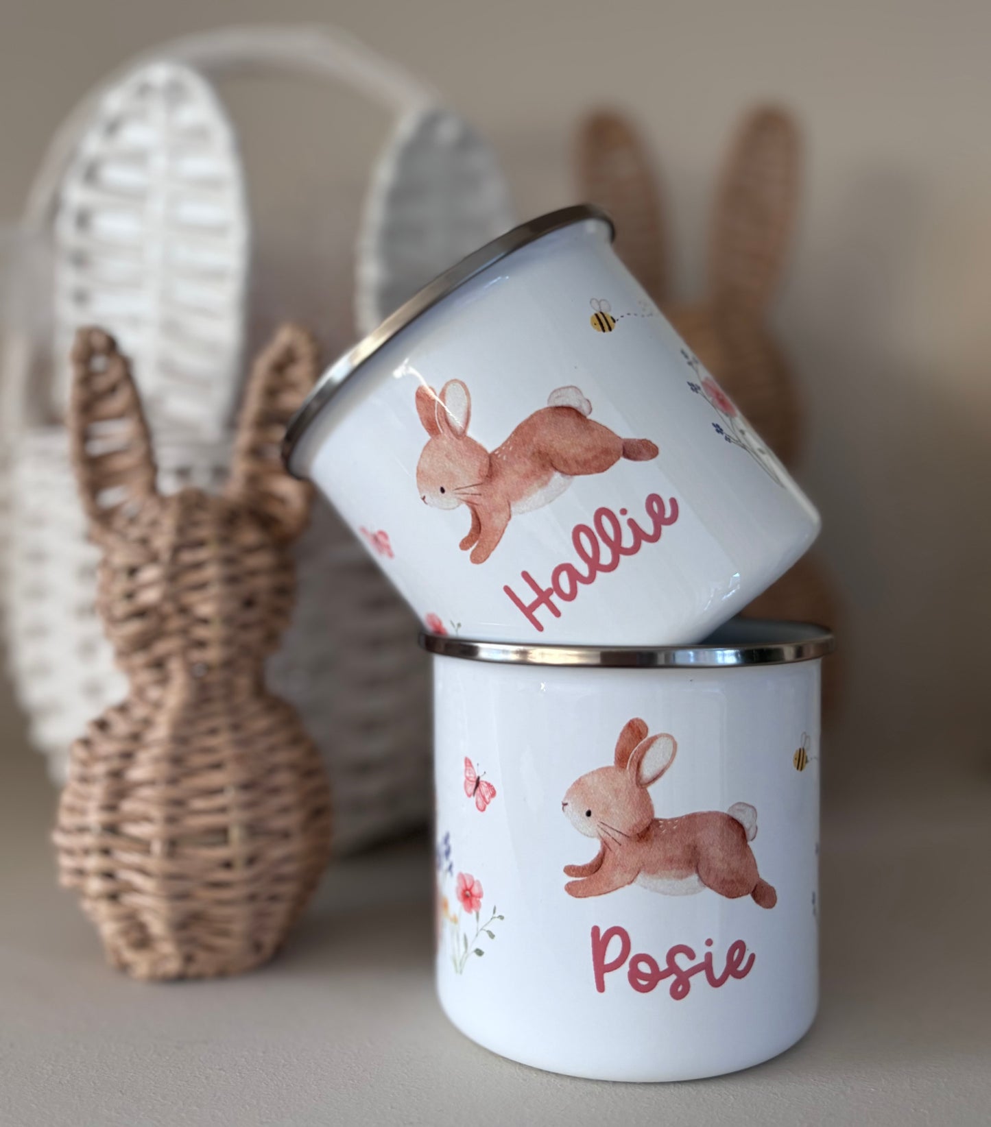 Personalised Easter Bunny Mug & Treat bag - Meadow