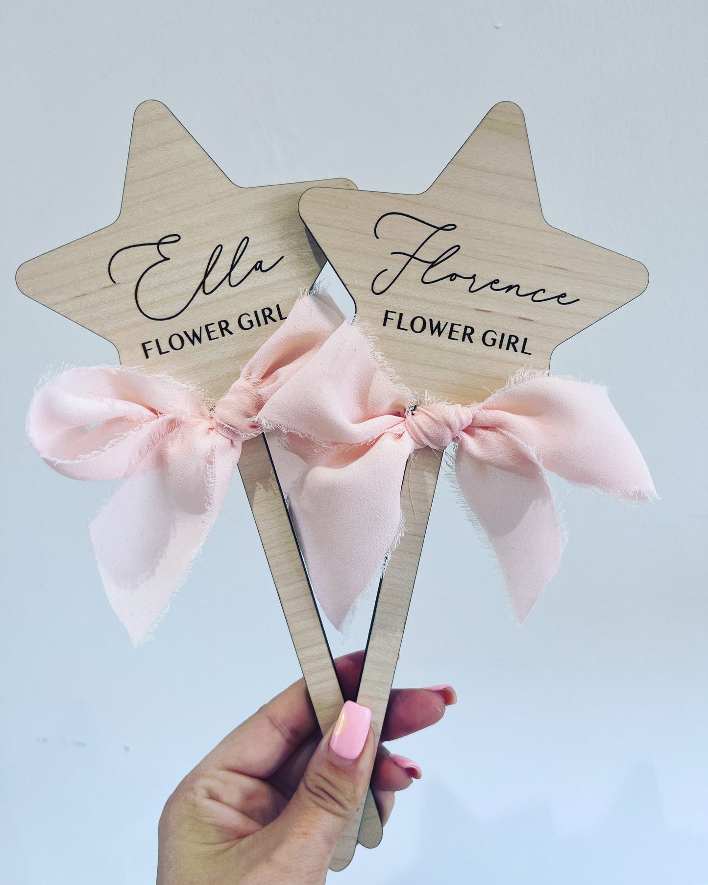 Personalised Bridesmaid or Flower Girl Wedding Wand