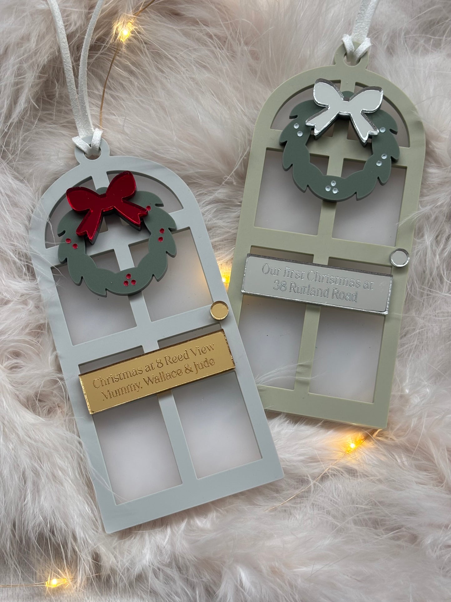 Christmas at Home Personalised Front Door Bauble