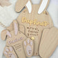 First Easter Floral Bunny Plaque