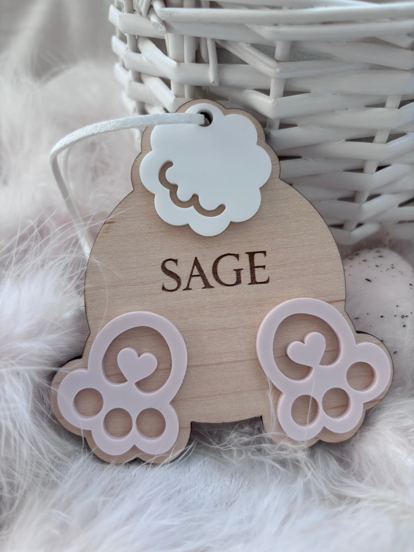 Personalised Easter Bunny Tail Tags