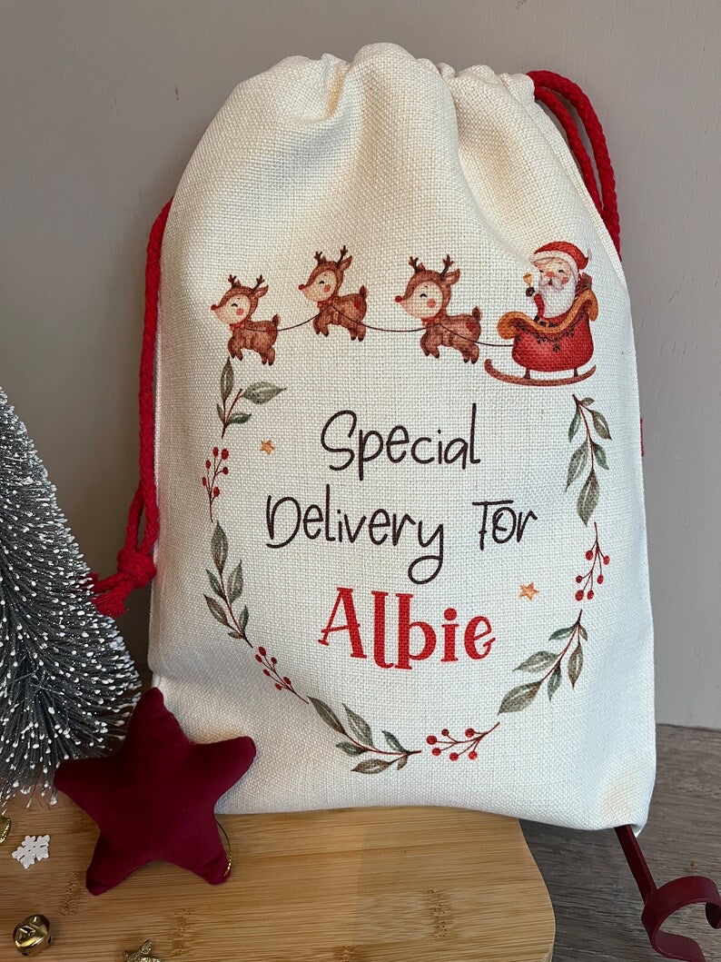 Personalised Christmas Eve Sack