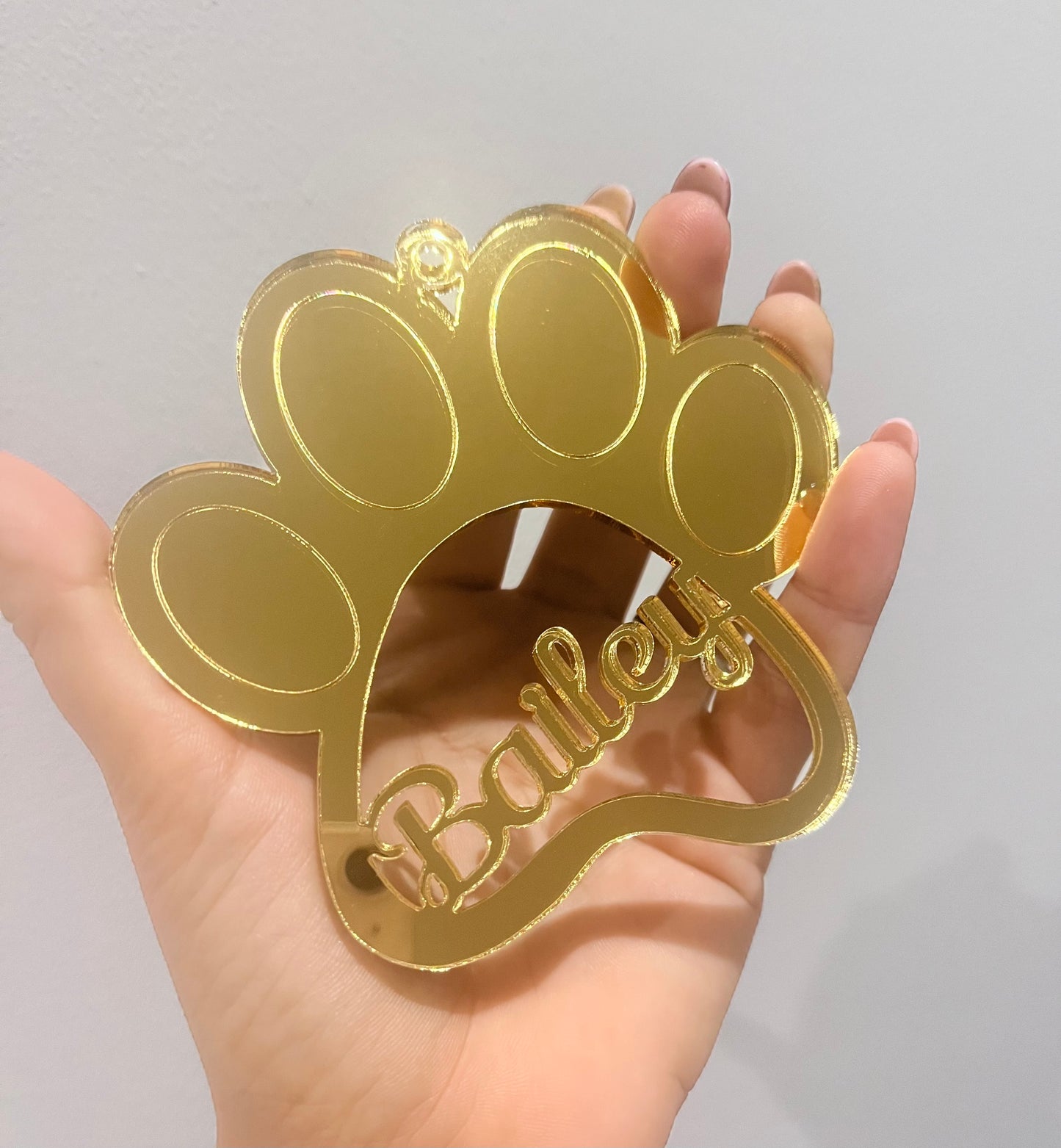 Personalised Pet Paw Print Bauble