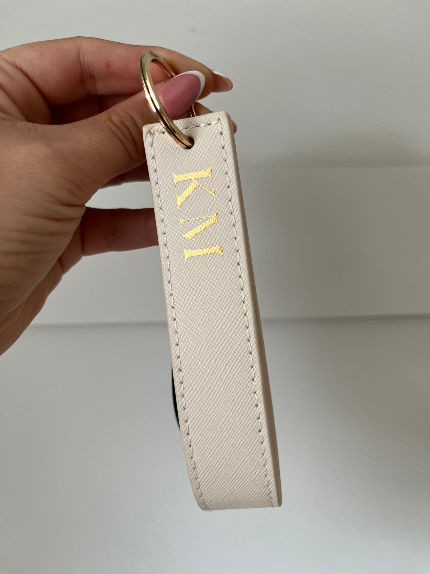 Luxury Monogram Keyring Wristlet