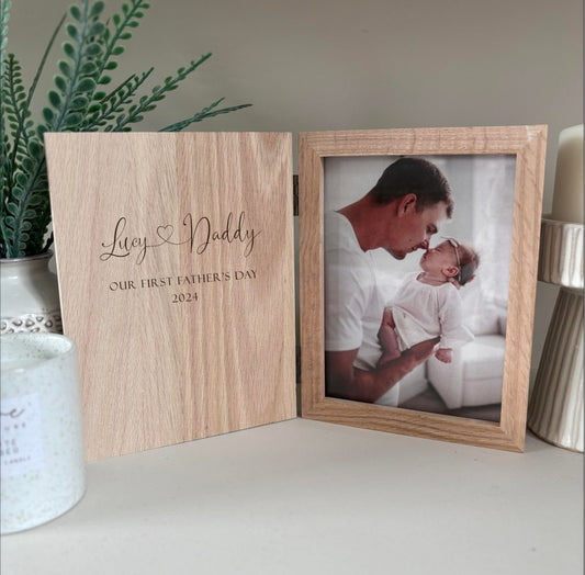 Personalised Father’s Day Frame - Heart Name