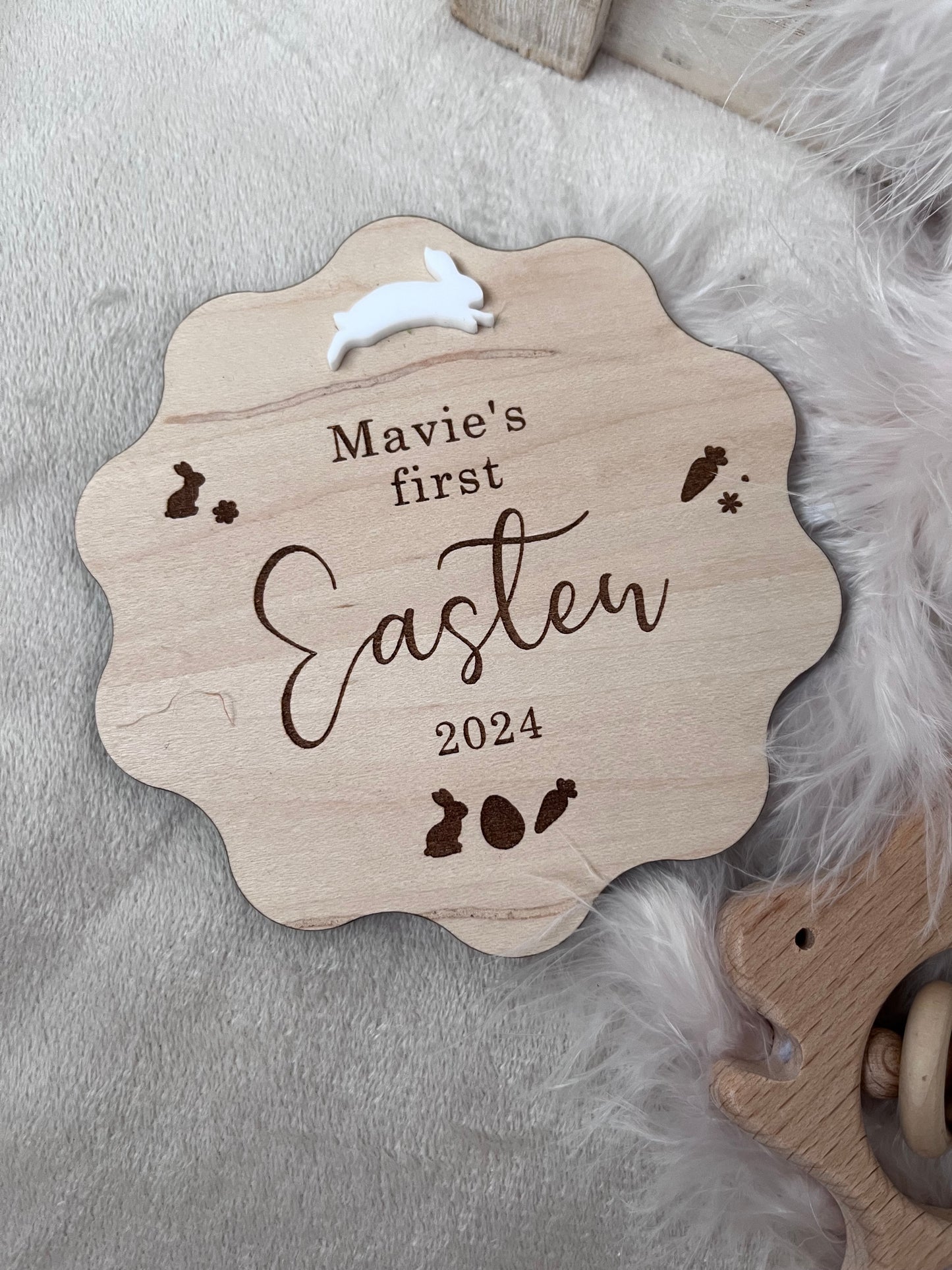 My First Easter Flower Plaque